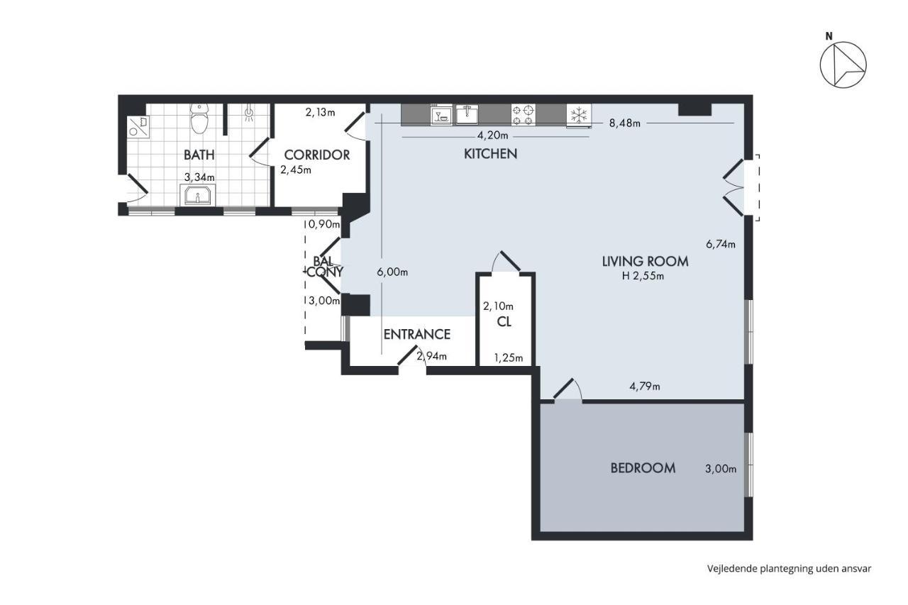 Sanders Monarch - Charming One-Bedroom Apartment With Two Balconies København Ngoại thất bức ảnh